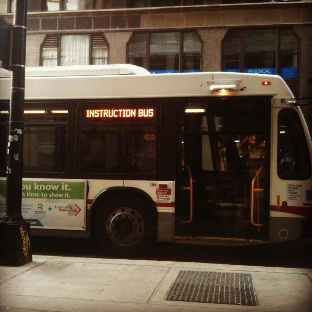 chicago transit authority instruction bus